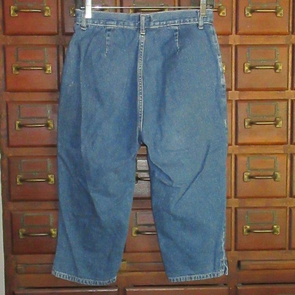 Blue Denim Capris Size 8 High Rise - Picture 3 of 5
